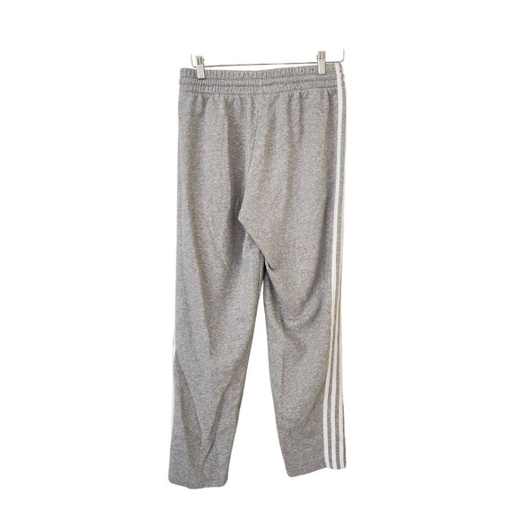 Adidas Men's Gray Drawstring Track Pants Pockets Casual Athletic Sporty Medium - Picture 3 of 6